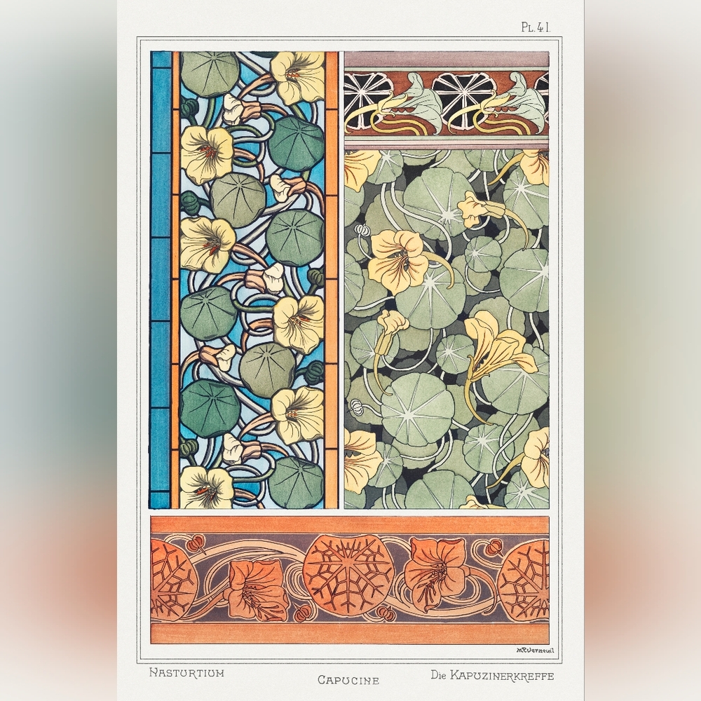 Art Nouveau Botanical Print